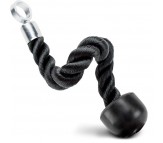 Body Tech Tricep Rope Single Grip Pull Down Bicep Cable Attachment Exercises Black Nylon 14.5" (Imported)